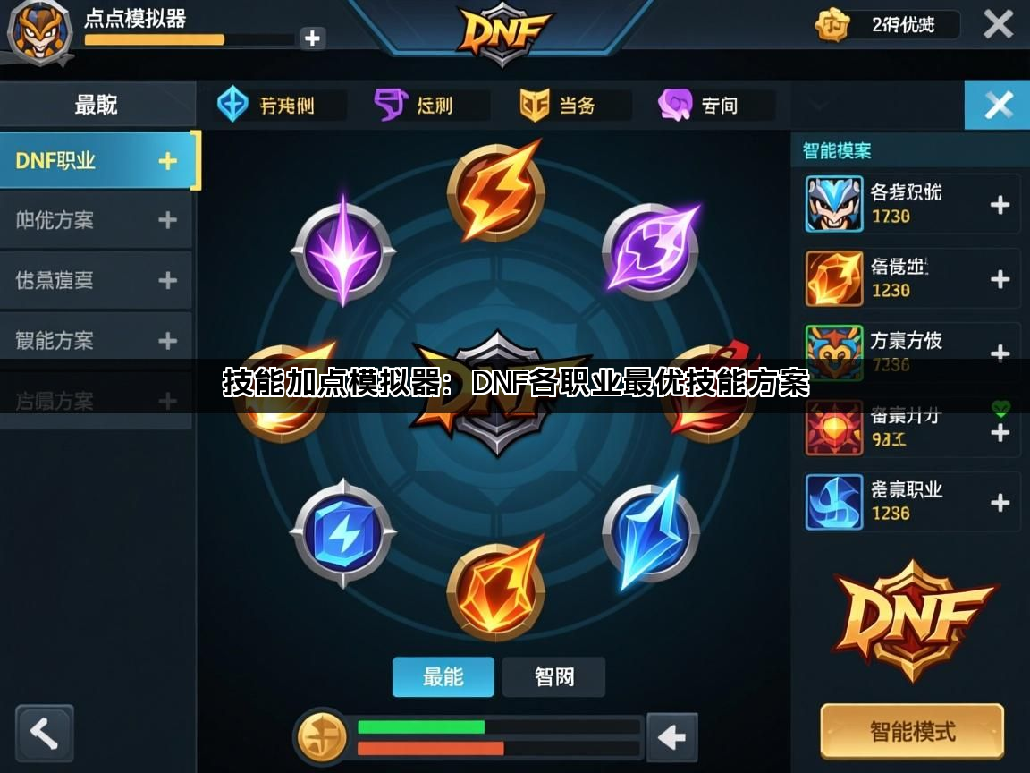 技能加点模拟器：DNF各职业最优技能方案(图1)