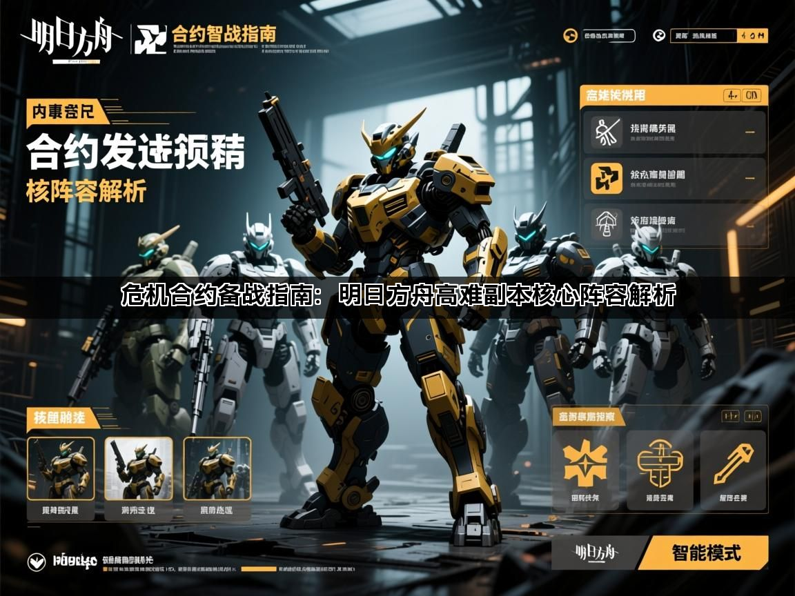 危机合约备战指南：明日方舟高难副本核心阵容解析(图1)