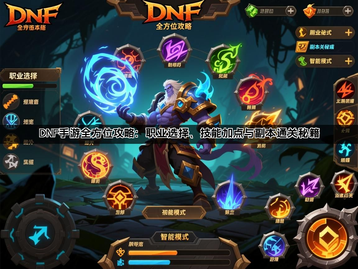 DNF手游全方位攻略：职业选择、技能加点与副本通关