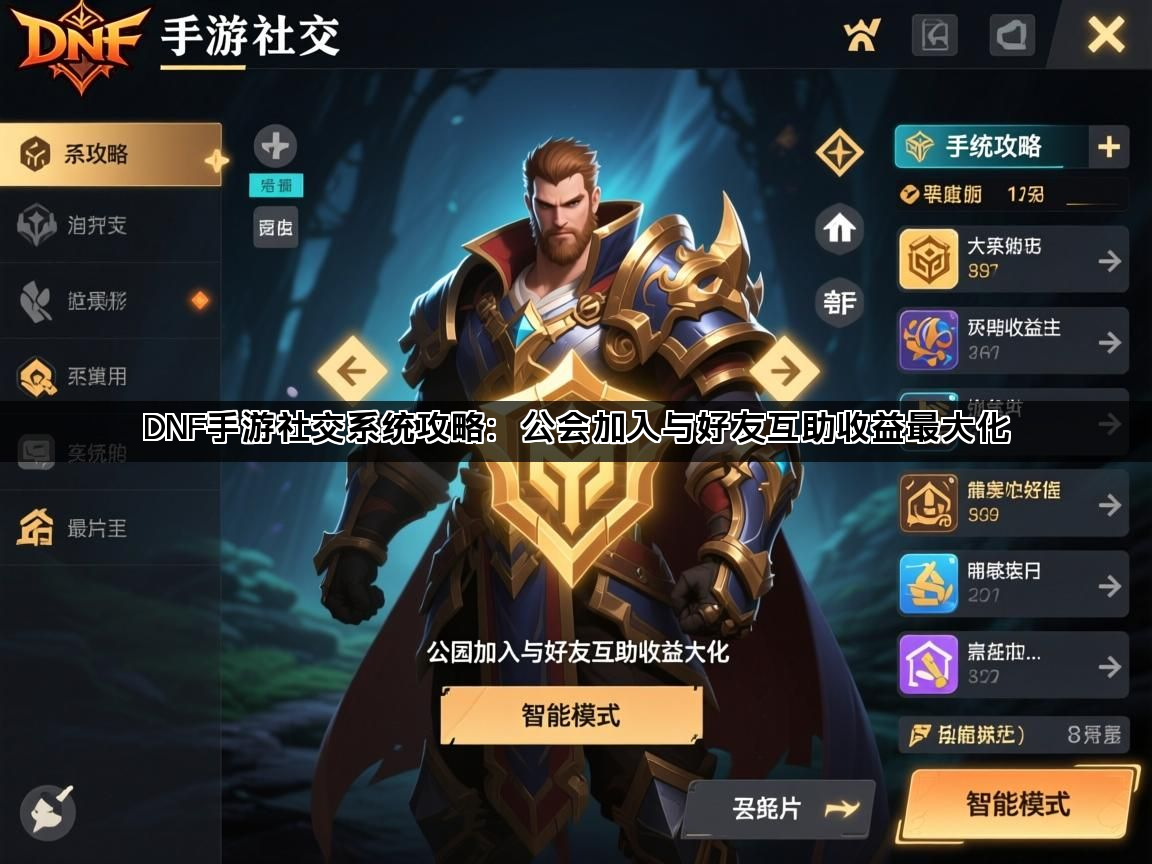 DNF手游社交系统攻略：公会加入与好友互助收益最大