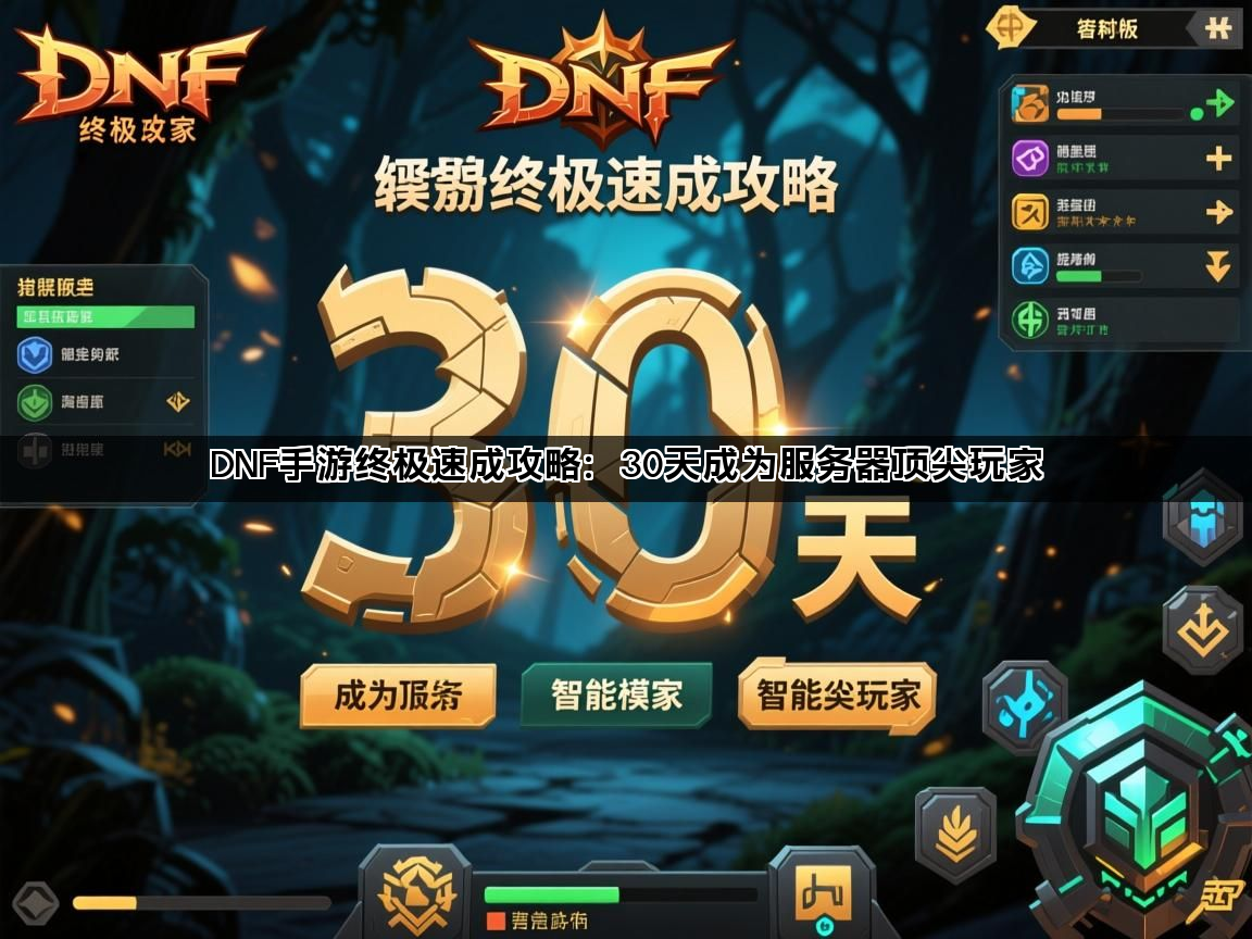 DNF手游终极速成攻略：30天成为服务器顶尖玩家